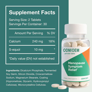 מכירות ישירה במפעל oem/odm כוללת 240 מ "ג של סידן מקל על תסמיני גיל המעבר נקבה תוספת גיל המעבר טבליות - Product Image 2