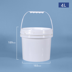 Secchio di plastica caldo dei PP di vendita 4L con il secchio di stoccaggio del sottaceto dell'alimento del coperchio di sigillamento