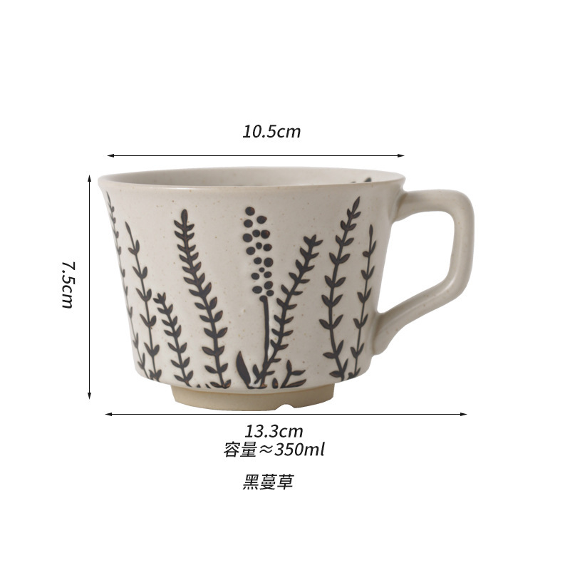 Tazza da caffè nera al mirtillo rosso - 301-400 ml