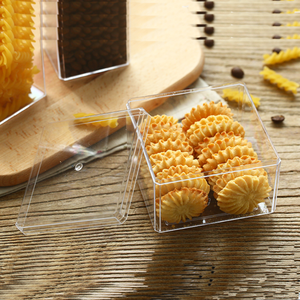 PS使い捨て透明プラスチック長方形食品容器/キャンディーボックス/ビスケット用容器包装 - Product Image 5