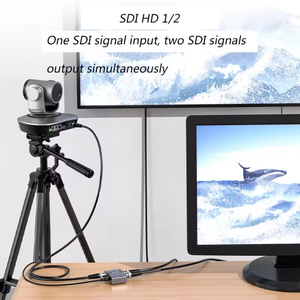 <strong>1</strong> in <strong>2</strong> Out SDl Distributor HD-<strong>SDI</strong> 3G-<strong>SDI</strong> 1080P 60Hz With DC 12V Aluminum Alloy Obs Video <strong>Splitters</strong> Converters for Webcam Camera - Product Image 6