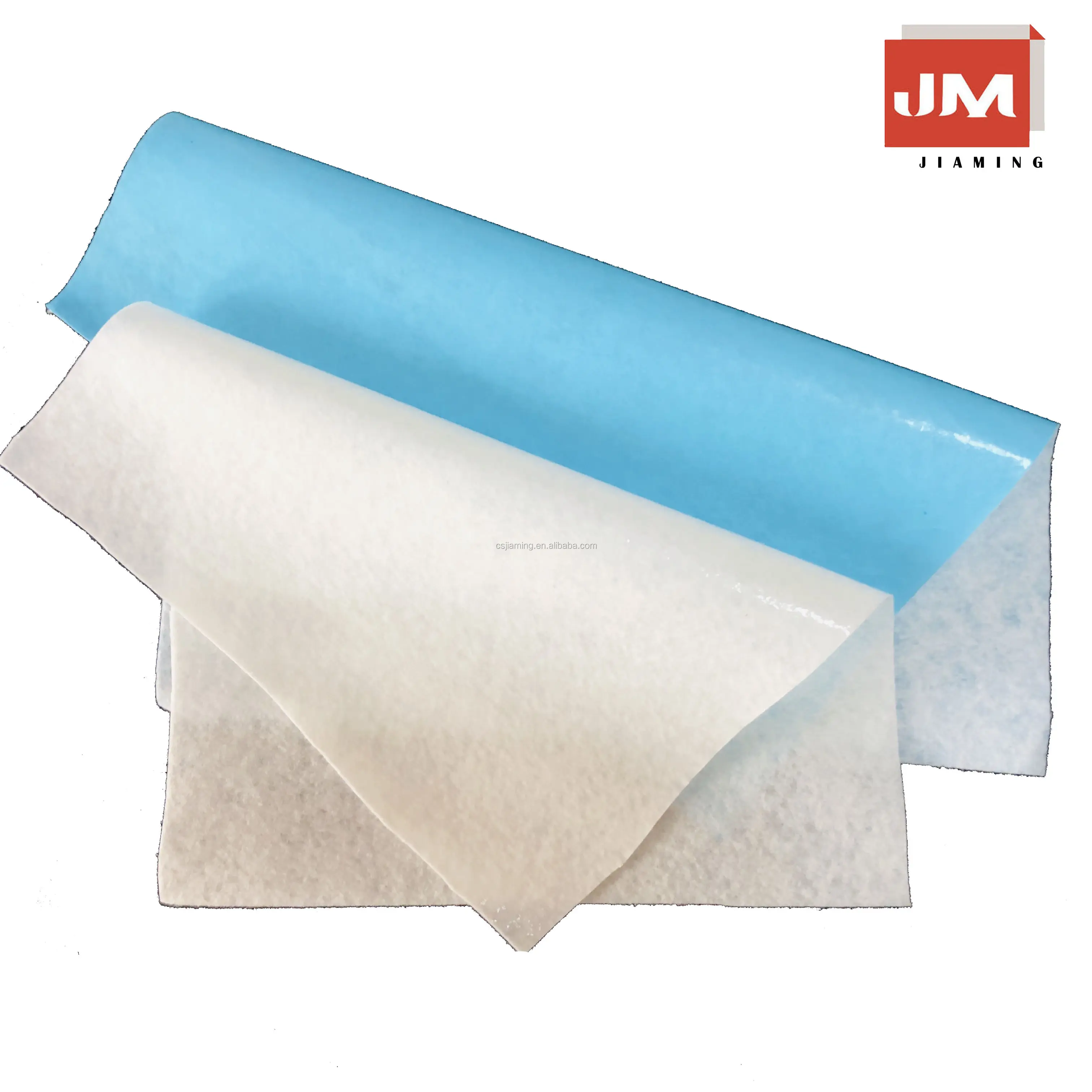 Nonwoven felt fabric waterproof membrane roofing laminate white polyester sticky malervlies