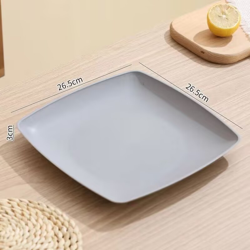Large square plate 2626cm-1 light gray