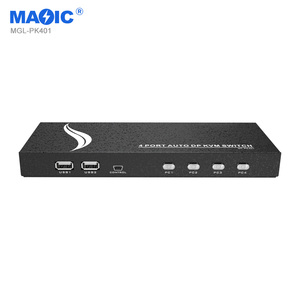 4k 60hz 4 Port 4 in <strong>1</strong> Out Auto DP <strong>KVM</strong> Switcher Displayport USB <strong>KVM</strong> Switcher for Monitor - Product Image 3