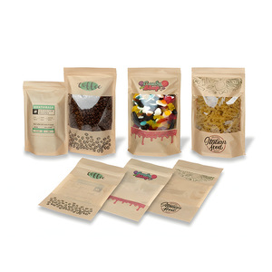 Düşük adedi özel mat gıda ambalaj geri dönüşümlü fermuar üst fermuar plastik Stand up fıstık topu kılıfı 8oz aperatif aperatif Doy paketi çanta - Product Image 6