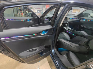 18-in-<strong>1</strong> RGB Acrylic Ambient Light Strip for Cars Smart APP Control <strong>LED</strong> Backlight Universal Interior Decoration Remote Fit - Product Image 3