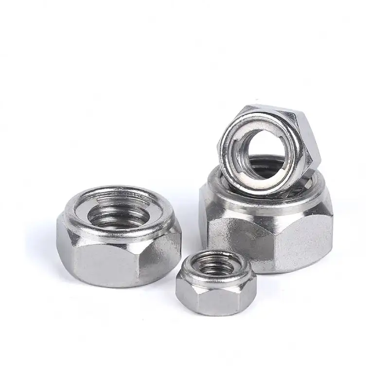 odm High Quality stainless steel 304 316 DIN980M Two-piece Prevailing Torque Metal Insert Lock Nut