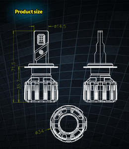 New A10 <strong>LED</strong> H4 H7 Car Headlight Bulbs 12V Volta for <strong>BMW</strong> 3 Series 2010 Coupe 120 Watts <strong>LED</strong> Chip Light Source - Product Image 6
