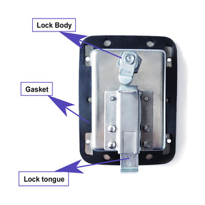 Direkt vom Hersteller: Edelstahl-Paneelschlösser, Polierte Generator-Gehäuse-Paneeltürverriegelung, Autotürverriegelungen, Hebelverschluss KSD - Product Image 4
