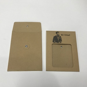 Benutzer definierte Umschlag verpackung Sobre Kraft Brown Fenster umschlag für Karten umschlag - Product Image 2
