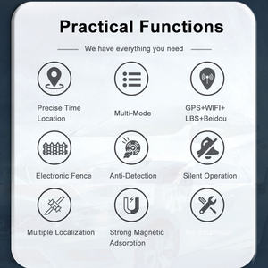 Rastreador Gps Obd2 para coche con función de diagnóstico, aplicación de seguimiento gratuita de por vida, Mini dispositivo localizador Gps Rts impermeable inalámbrico 4G