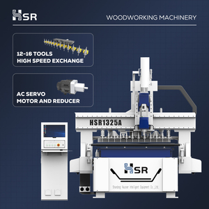 Hausser Hot Selling Wood <strong>Auto</strong> Tool Change 1328 Atc Nesting Cnc Router Machine with <strong>Auto</strong> <strong>Loading</strong> <strong>and</strong> <strong>Unloading</strong> <strong>System</strong>
