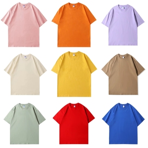 カスタムメンズ100% コットンTシャツ,Ribbed Oネック,ブランク,ドロップショルダー,ストリートウェアOversize Boxy <span class=keywords><strong>Fit</strong></span>