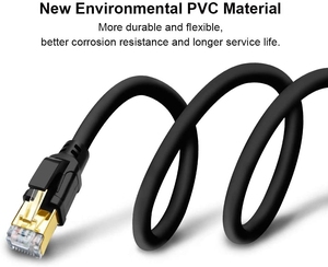 40 Gbit/s 2000MHz SSTP LAN-Kabel mit vergoldetem RJ45-Anschluss für Router Modem Gaming Xbox - Product Image 2
