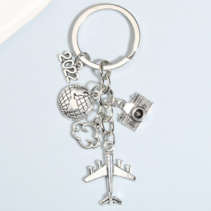 سلسلة مفاتيح طائرة بغض النظر عن مكان السفر سلسلة المفاتيح سحر الساخنة حلقة رئيسية معدنية - Product Image 1