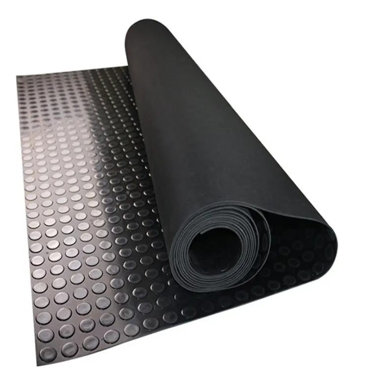 hot sale Antislip Coin Pattern Rubber Sheet floor mat rolls