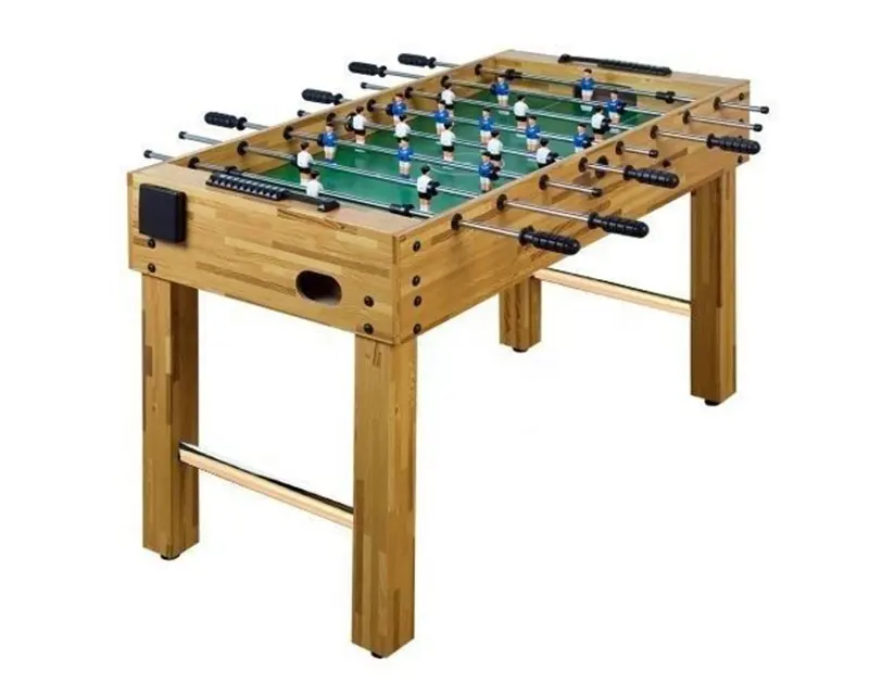 Mesa de futebol de madeira esportiva, mesa de futebol clássica boa qualidade com 4ft foosball mesa infantil