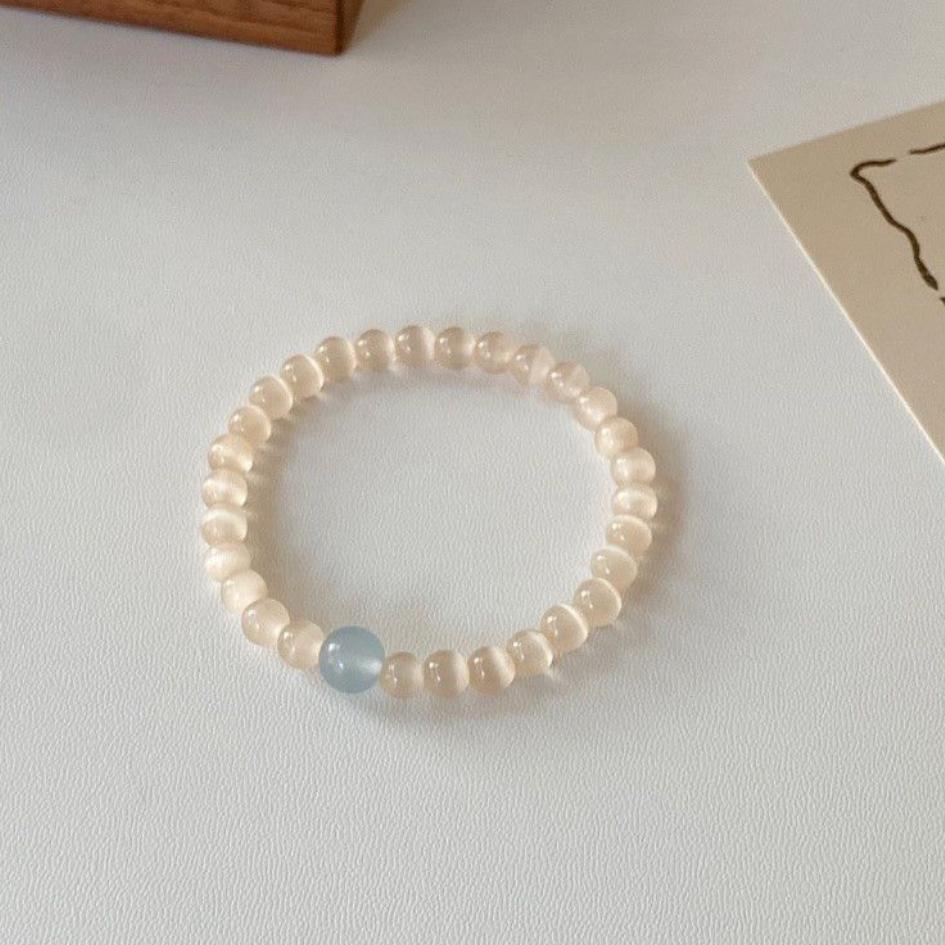 Glass bead bracelet-12