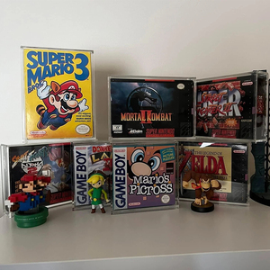 SHP Custom nignes & SNES & N64 & GAMEBOY УФ-резистивный акриловый чехол для игрового дисплея - Product Image 5