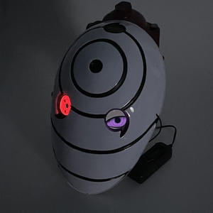 Ánh sáng-up PVC cho mặt nạ cho Obito Madara afei <span class=keywords><strong>Sharingan</strong></span> Trắng Full-Face nhân vật roleplay cosplay cho Giáng sinh - Product Image 3
