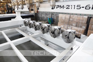 Multi Heads Wood <strong>CNC</strong> <strong>Router</strong> Milling Machine 6 Spindles <strong>4</strong> <strong>Axis</strong> 2115 <strong>Router</strong> <strong>CNC</strong> Machine With Rotary <strong>Axis</strong> - Product Image 3