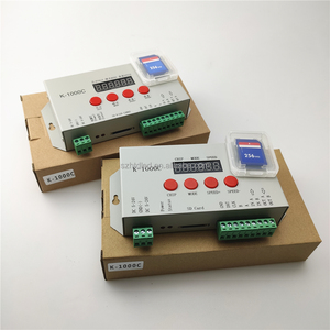 DC5V DC12-24V Vollfarb-SD-Karten programm K-1000C Controller für adressierbaren DMX512 LED-Streifen