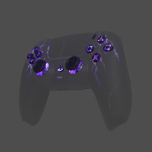 Üretici dayanıklı RGB eylem çapraz işık düğmesi PS5 denetleyicisi için Set tamir Moded parçaları LED düğmeler oyun aksesuarları - Product Image 5