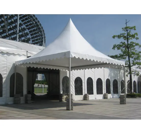 Barraca de alumínio para eventos em PVC branco para feiras comerciais, à prova d'água, 6x6, para pagode, gazebo, praia, jardim, festas e casamentos, acessório para uso ao ar livre