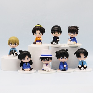 8pcs בלש קונאן פיגורא דגם צעצוע 7 ס "מ kaito ילד קונאן edogawa פיגורמן pvc
