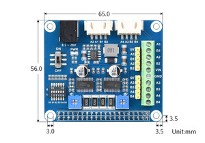 Waves hare HRB8825 Schrittmotor HAT Für Raspberry Pi, treibt zwei Schrittmotoren an, bis zu Mikros tepping