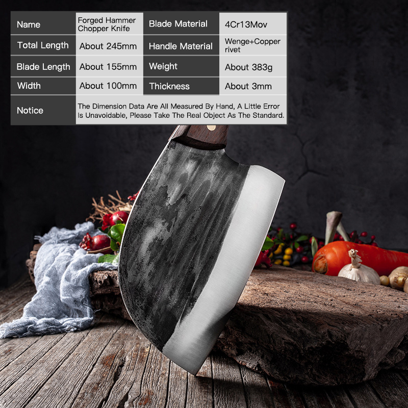 FINDKING Handmade Forged Chef Knife 4Cr13Mov Forged Cleaver Professional Kitchen Knives Meat Vegetables Chopper Butcher Knife