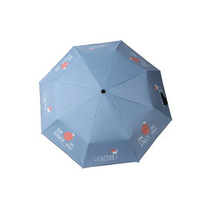 Proteção UV moderna Alta Qualidade Durável Manual Aberto Compacto Três Guarda-chuva Dobrável Com Logotipo Personalizado