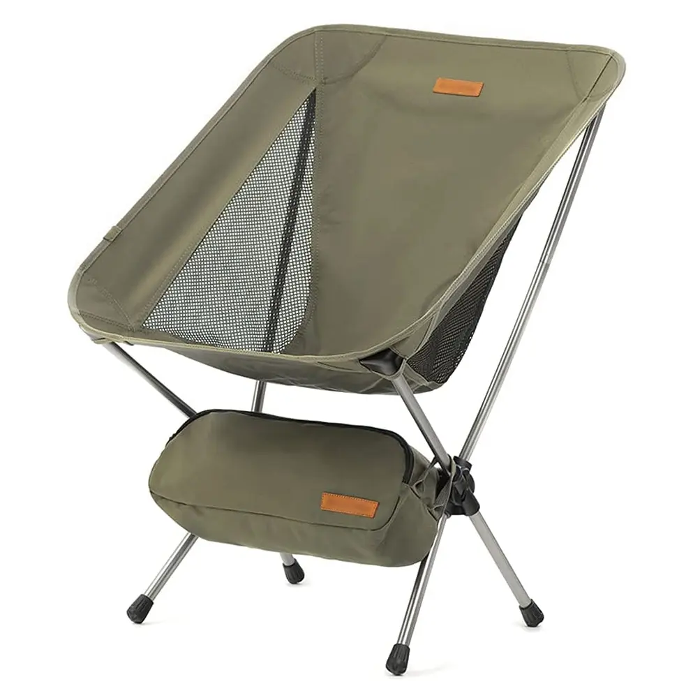 Chaises de plage pliantes surdimensionnées en aluminium Chaise de camping pliable pour la pêche en plein air
