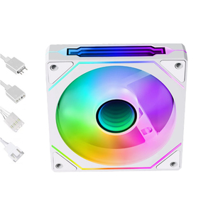 QiuzAim 5V 3-Pin ARGB 120mm Prism PC Case Fan 1100RPM None-PWM <strong>Control</strong> 48CFM High Static Pressure RGB Fan <strong>for</strong> <strong>Computer</strong> Cooling - Product Image 1