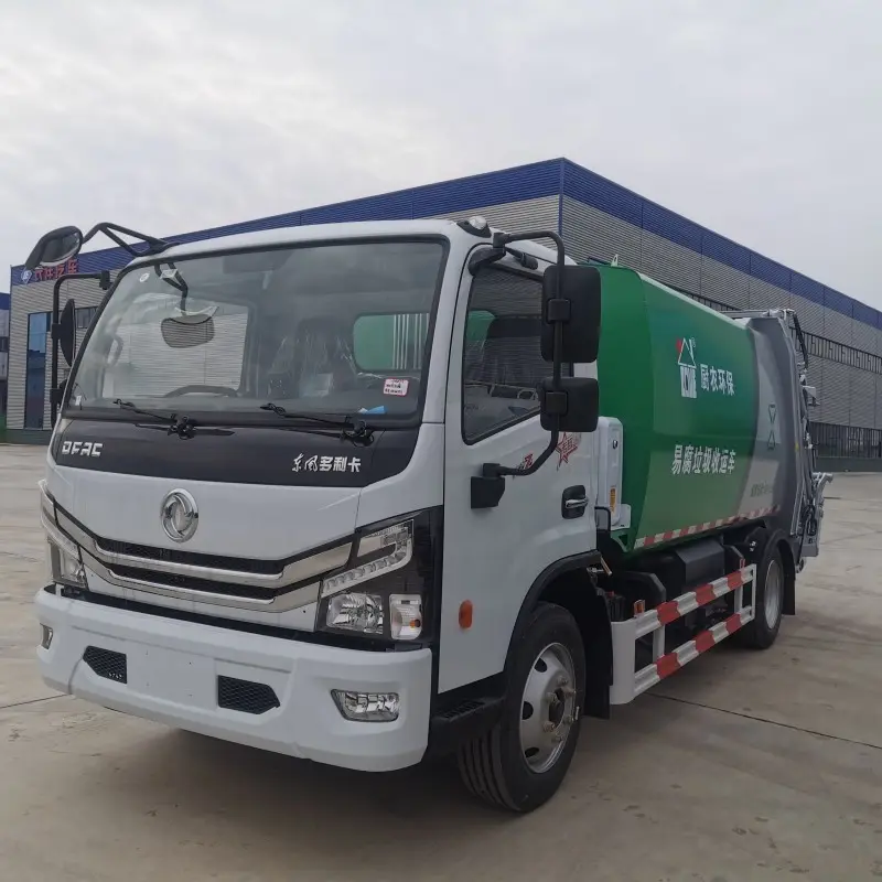 8सीबीएम डीजल ईंधन प्रकार हाइड्रोलिक प्रेस कचरा कम्पेक्टर ट्रक अच्छा कार्य अपशिष्ट संग्रह ट्रक