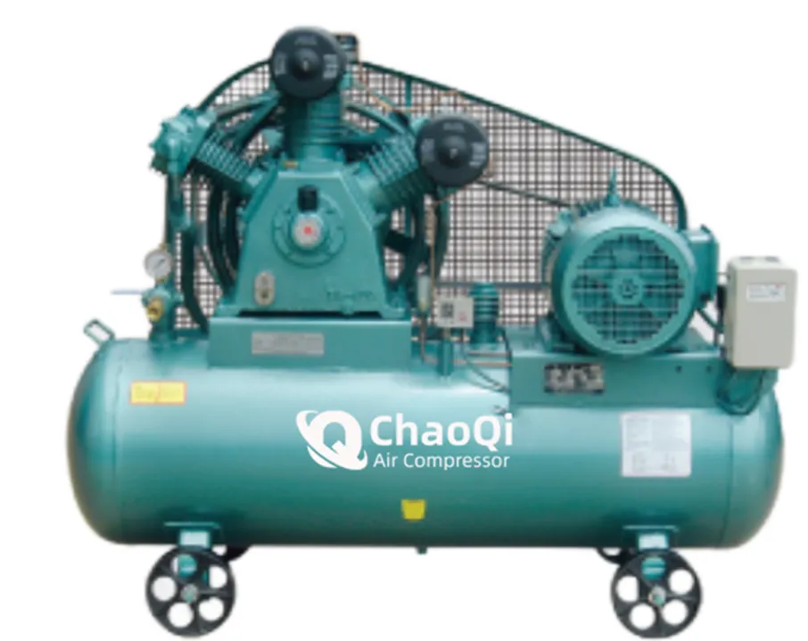 Usine chinoise, compresseur d'air à piston de 10hp, 7,5kw, réservoir de 500 litres, compresseur d'air d'entraînement à courroie