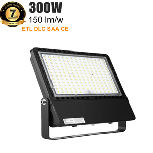 300w 7 Years Warranty EMC ETL SAA CE 150lm/w 45000lm Ra&gt;80 Module <strong>Led</strong> Flood Light 80*150 Beam Angle Type 3 10KV <strong>Thunder</strong>-proof - Product Image 1