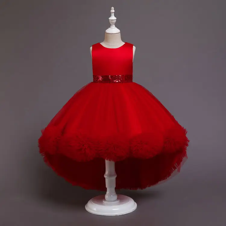 Qushine פרח תינוקת המפלגה שמלת שמלות עיצובים נגרר שמלות כלה שמלה