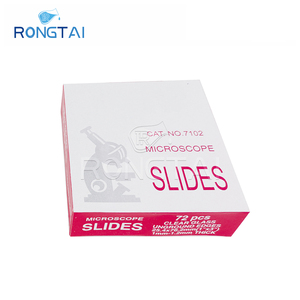 Rongtai Ui Wortel <span class=keywords><strong>Tip</strong></span> Microscoop Glaasje Productie Microscoop Depressie Glaasjes China Gekleurde Microscoop Glaasje - Product Image 2