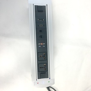 Enchufe giratorio motorizado montado oculto India Flip Up Multi Plug Power Socket Set Oficina Conferencia Escritorio Cocina Enchufe de mesa - Product Image 3