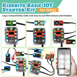 Kidsbits base IOT base Starter Kit compatibile con blocchi di costruzione RFID sensore Kit di apprendimento per ESP32 per Arduino principiante