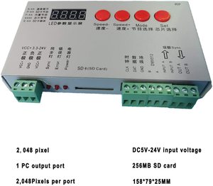 K-1000S Engneer с SD-картой светодиодный контроллер RGB Светодиодная лента 2048 IC контроллер DC5-24V адресуемый программируемый контроллер - Product Image 4