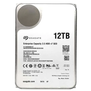 Original New <strong>Seagate</strong> ST12000NM0127 Enterprise 12TB 3.5&quot; 6Gbps 7.2K RPM 512e SED SATA HDD - Product Image 1