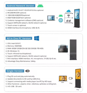 Hot Selling Android Werbung LCD-Bildschirm 2k/4k Digital Signage Shopping Elevators Bildungs gebrauch Verschiedene - Product Image 6