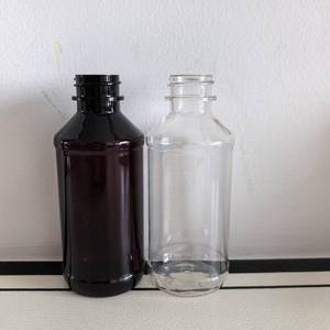 Modern 120ml 4oz Round Amber for Clear PET <strong>Bottle</strong> with 24-400 Neck Finish and CRC Screw Cap for Juices - Product Image 6
