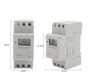 LCD Digital Electric Programmier barer Timer-Schalter THC15A 24 Stunden wöchentlich Automatische Steuerung Maximaler Strom 16A Maximale Spannung 220V