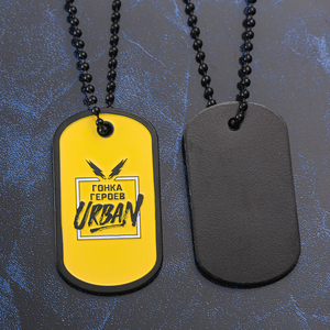 Высококачественное металлическое ожерелье Hesank для солдат, ярлык с мягкой эмалью, логотип со слоганом, персонализированная собачья бирка - Product Image 6