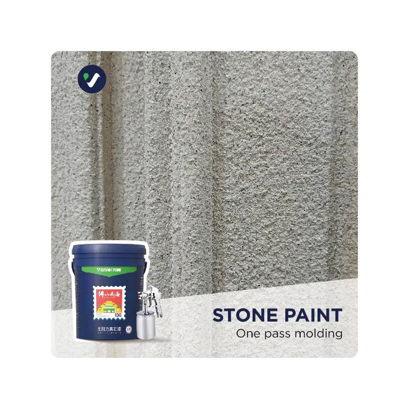 Wanlei-pintura Exterior de piedra de larga duración, textura de pared de roca, para construcción