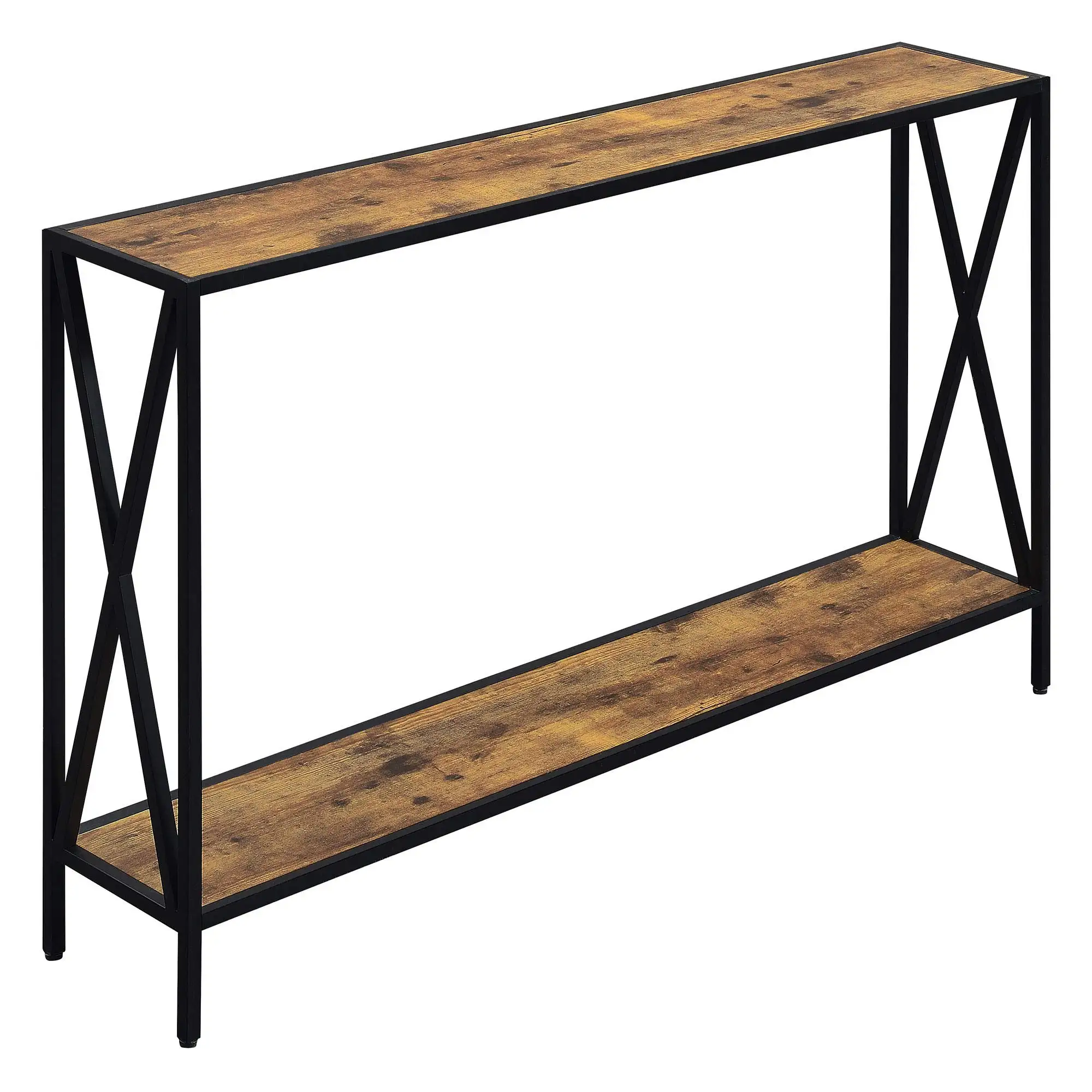 YQ FOREVER Home Furniture Corner Narrow Entry Console Table with with Shelf