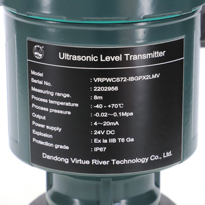 Sensor de nivel de líquido ultrasónico industrial con señales digitales RS485/MODBUS Transmisor de nivel ultrasónico de plástico - Product Image 2